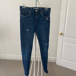 Dark wash zara skinny jeans